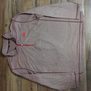 The North Face Men’s 1/4 Zip Sweater Fleece Size XL in Heathered Red